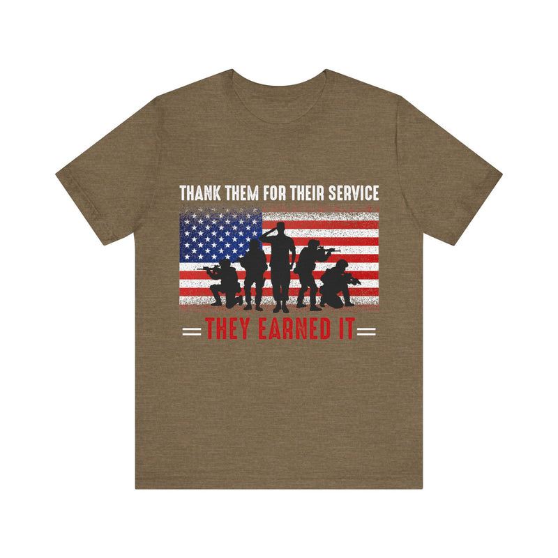 Thank Our Veterans Unisex Jersey Short Sleeve Tee