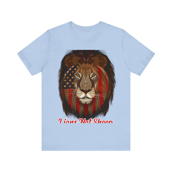 Lions Not Sheep Unisex Jersey Short Sleeve Tee