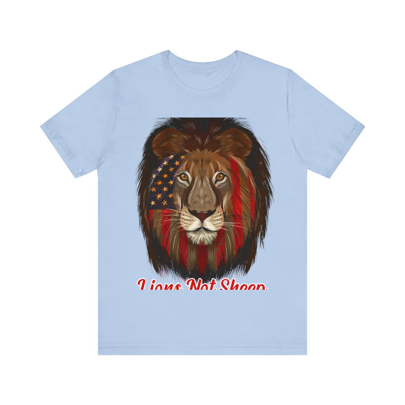 Lions Not Sheep Unisex Jersey Short Sleeve Tee