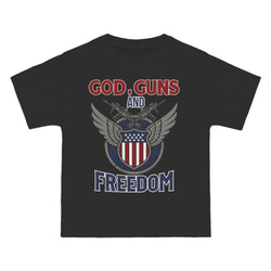 God, Guns and Freedom Beefy-T®  Short-Sleeve T-Shirt