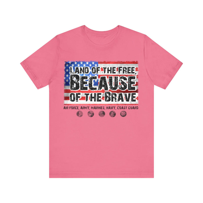 Land of the Free Unisex Jersey Short Sleeve Tee