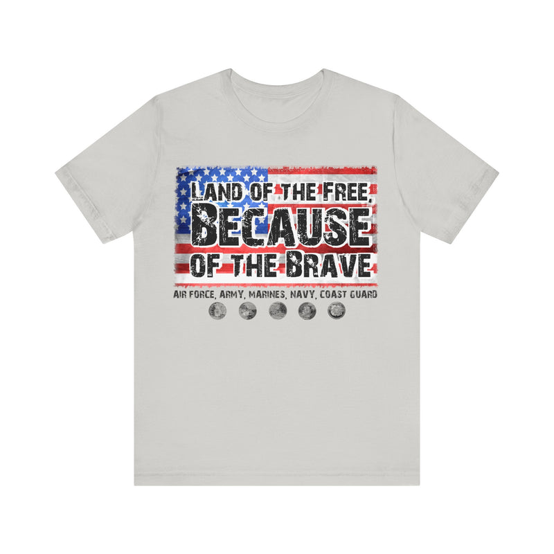 Land of the Free Unisex Jersey Short Sleeve Tee