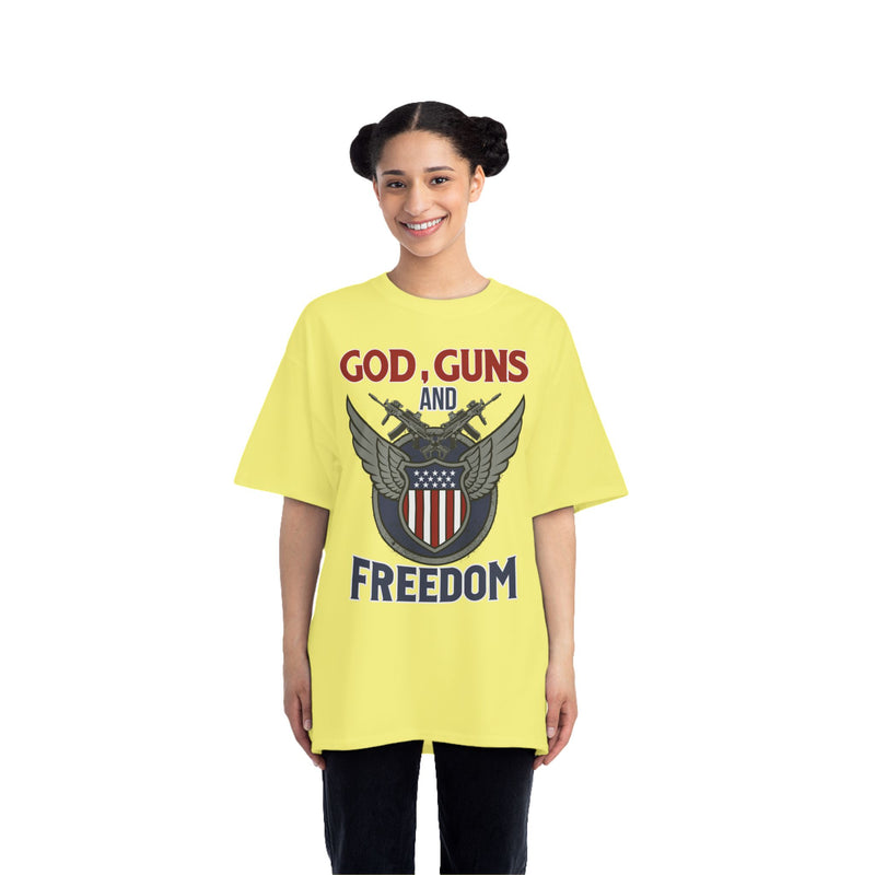 God, Guns and Freedom Beefy-T®  Short-Sleeve T-Shirt