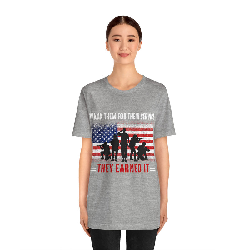 Thank Our Veterans Unisex Jersey Short Sleeve Tee