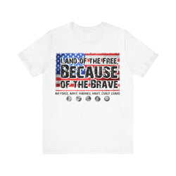 Land of the Free Unisex Jersey Short Sleeve Tee