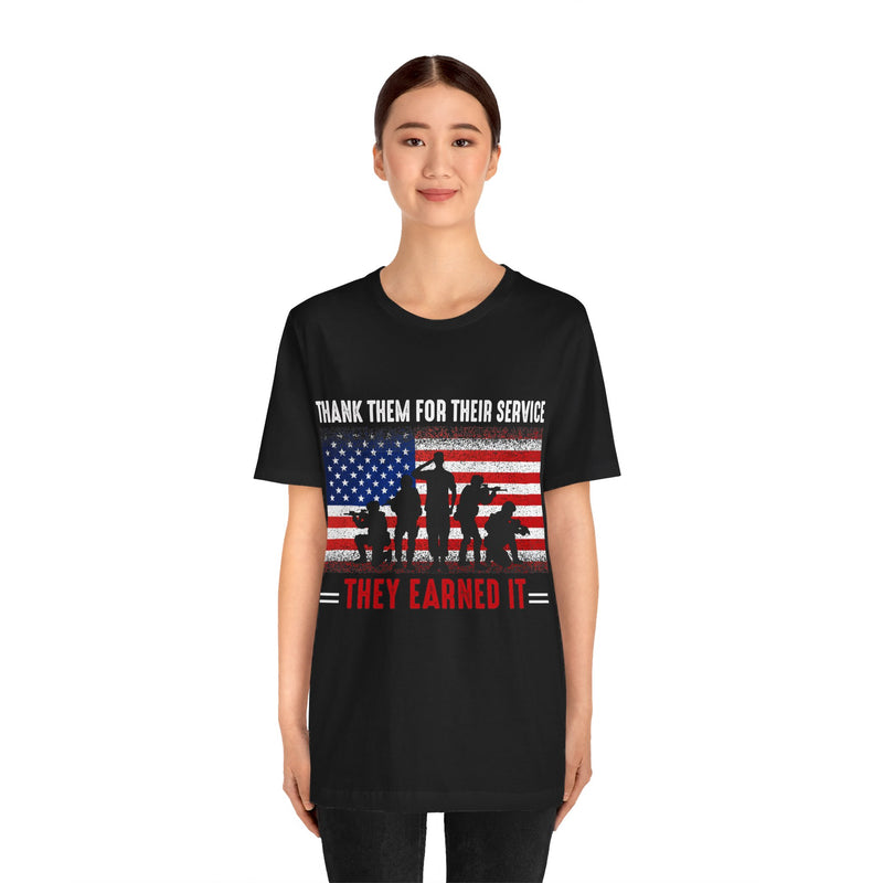 Thank Our Veterans Unisex Jersey Short Sleeve Tee