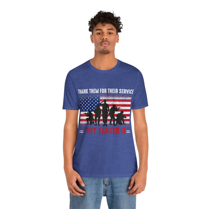 Thank Our Veterans Unisex Jersey Short Sleeve Tee