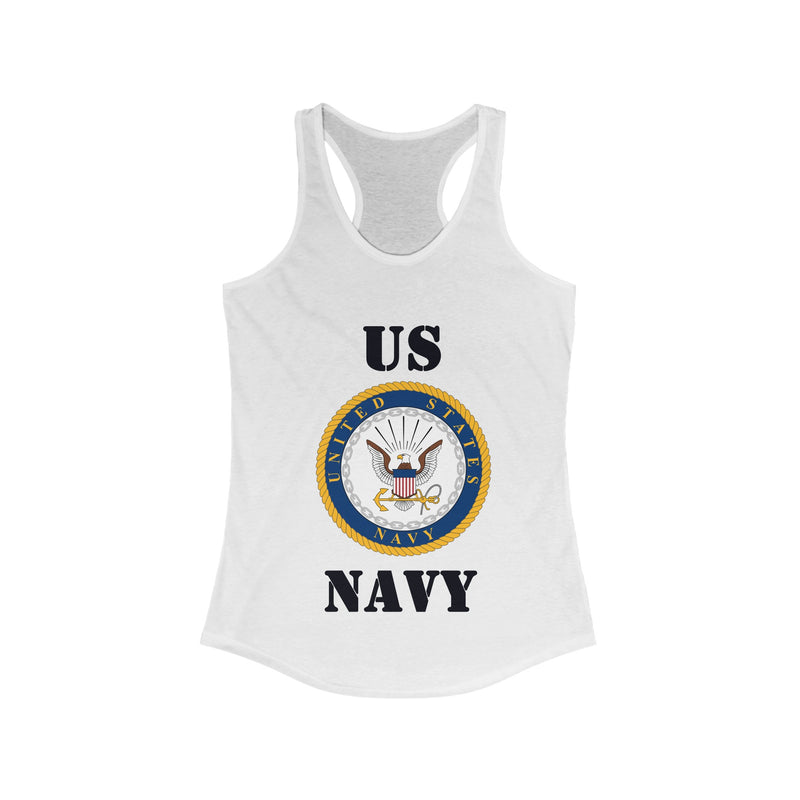 Navy Women's Ideal Racerback Tank