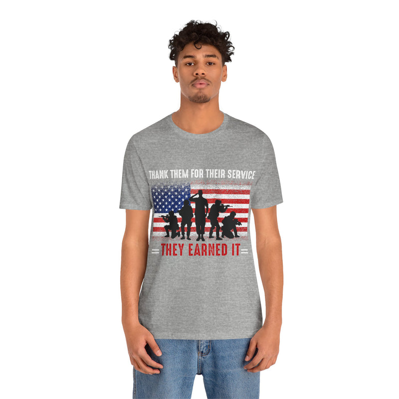 Thank Our Veterans Unisex Jersey Short Sleeve Tee