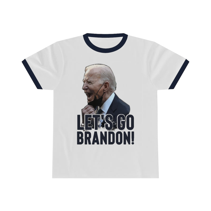 Let's Go Brandon! Unisex Ringer Tee