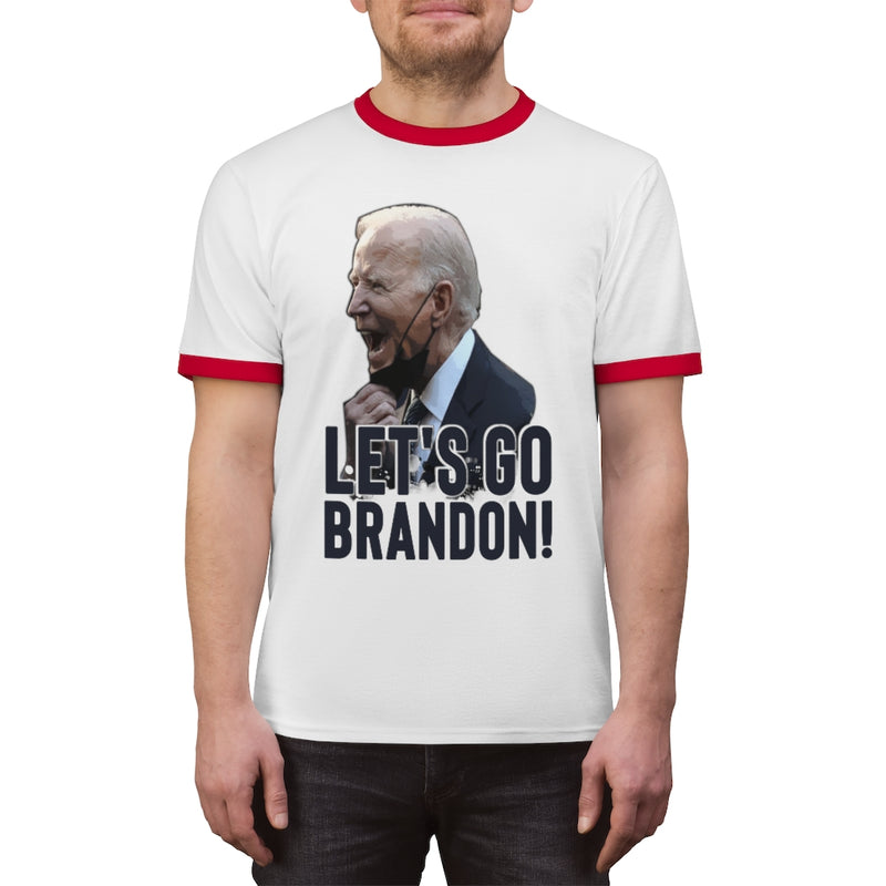 Let's Go Brandon! Unisex Ringer Tee