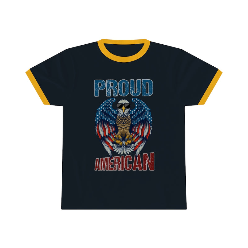 Proud American Unisex Ringer Tee