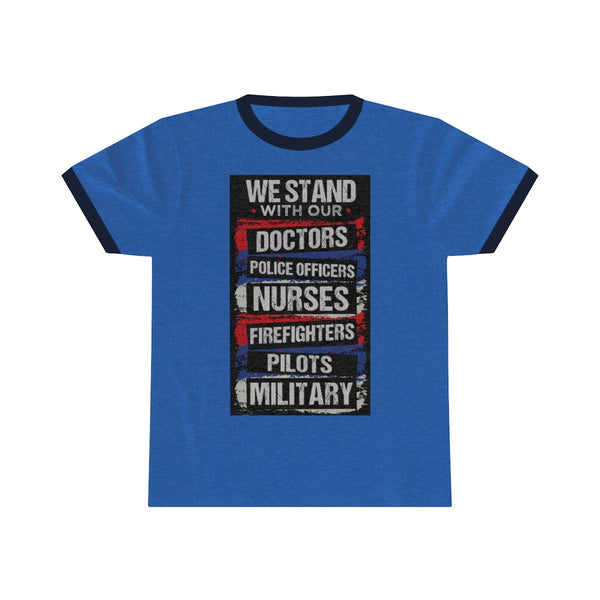 We Stand With Them Unisex Ringer Tee