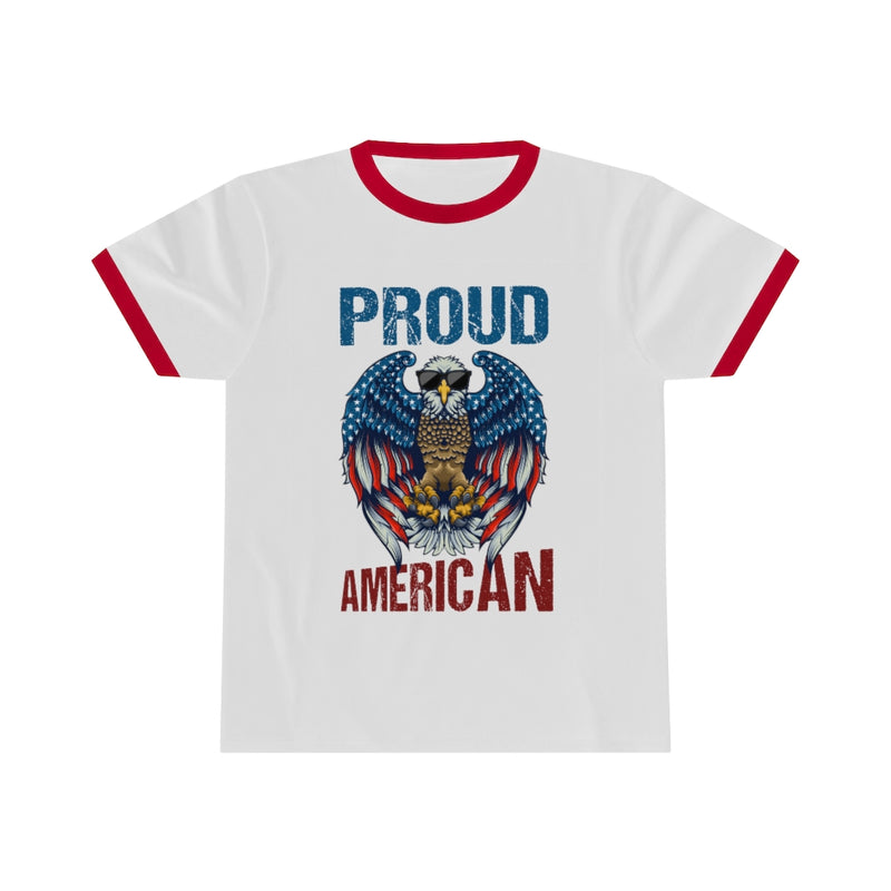 Proud American Unisex Ringer Tee