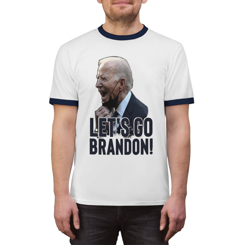 Let's Go Brandon! Unisex Ringer Tee