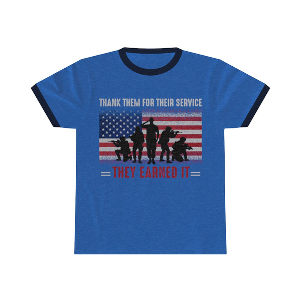 Thank Our Veterans Unisex Ringer Tee