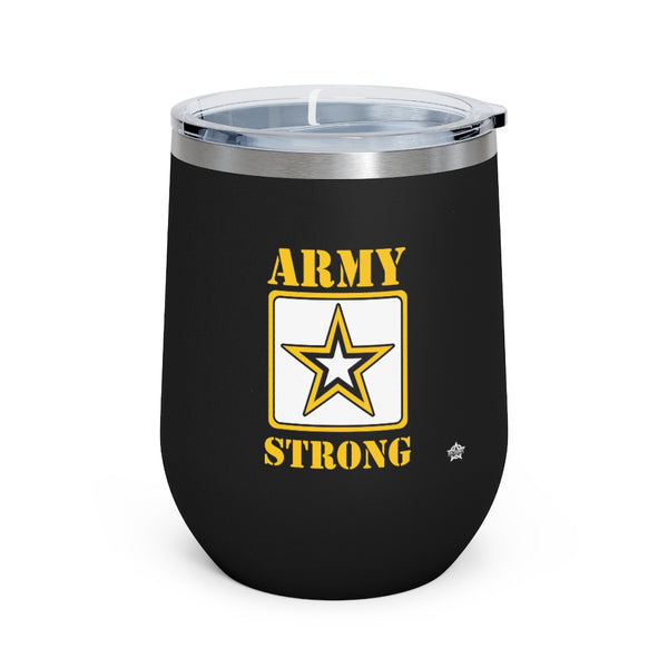 ARMY Strong 12oz Insulated Wine Tumbler