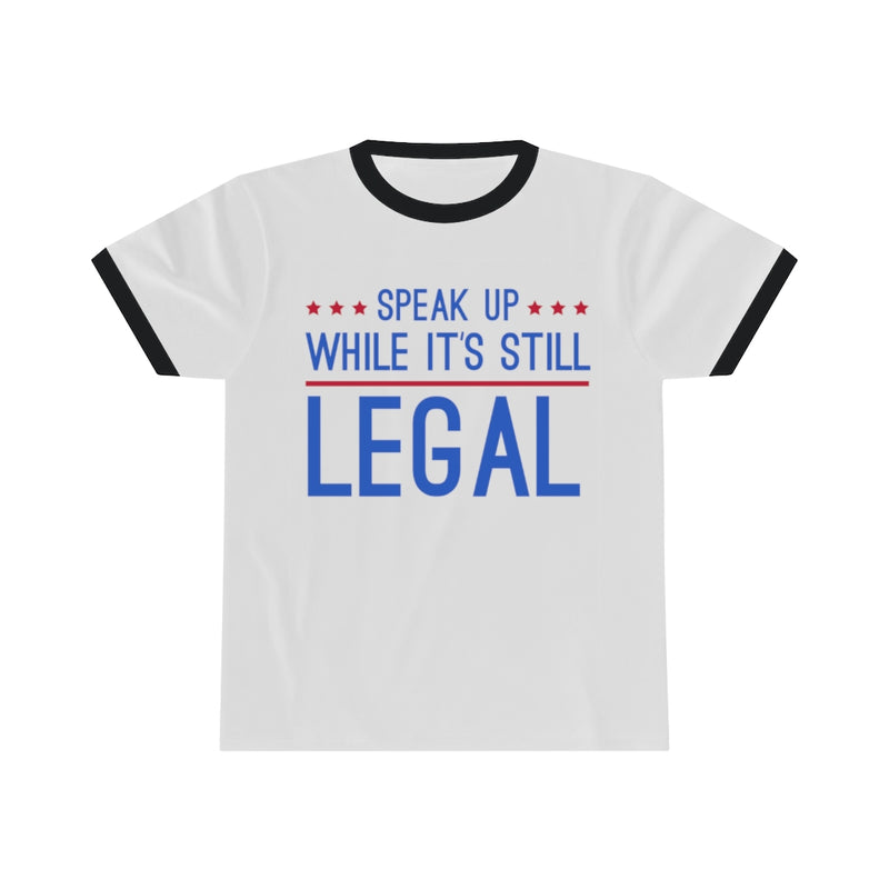 Speak UP! Unisex Ringer Tee