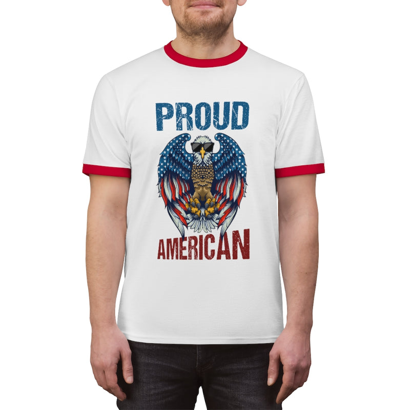 Proud American Unisex Ringer Tee